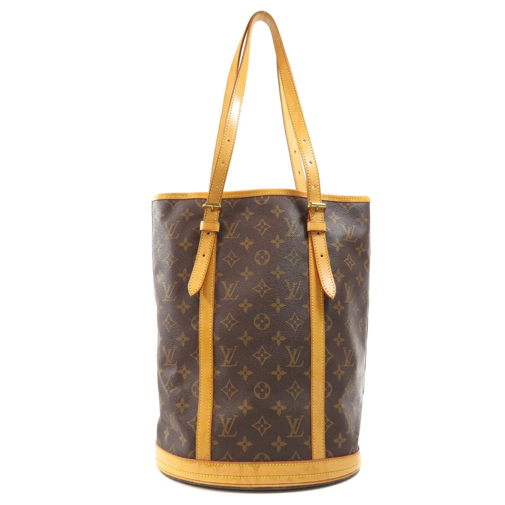 Louis Vuitton Monogram Bucket Bag Tote Canvas Brown